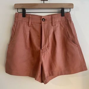 The Neale Short in Drapeweave Size 0 Dried Rose Color Barbie